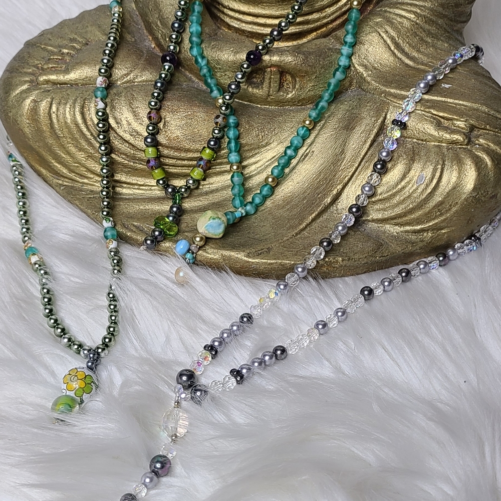 Mala beads necklace bracelet meditation 108 beads - Picture 2 of 5